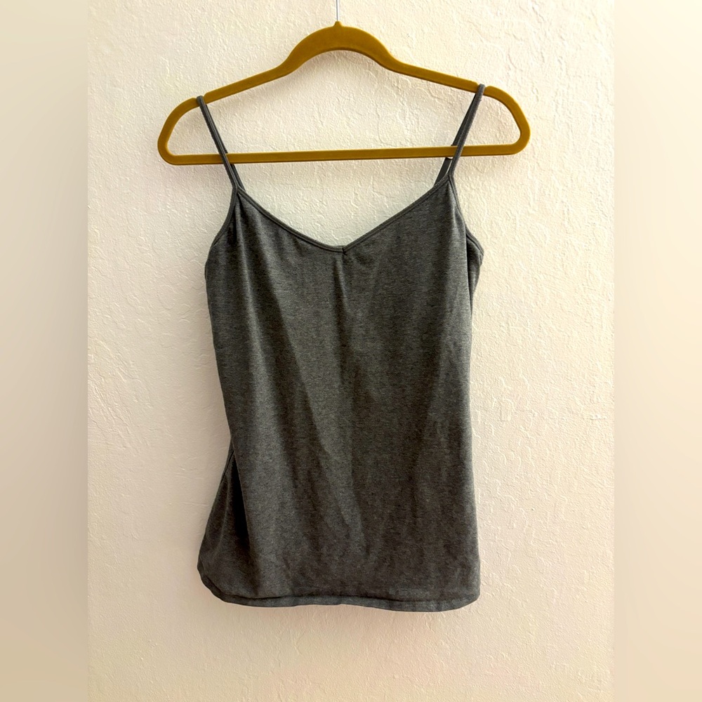 Express V neck Gray Bra Cami Tank Top - Size L